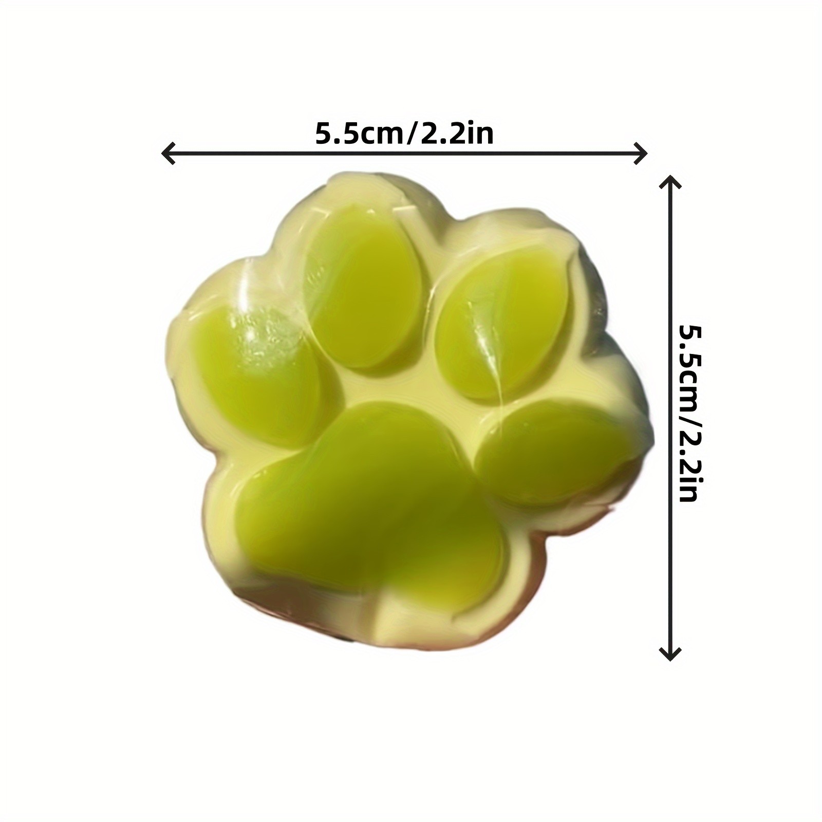 2-Pack Cute Paw Print Squishy Toy Silicone Stress Relief Fidget for Kids Adults