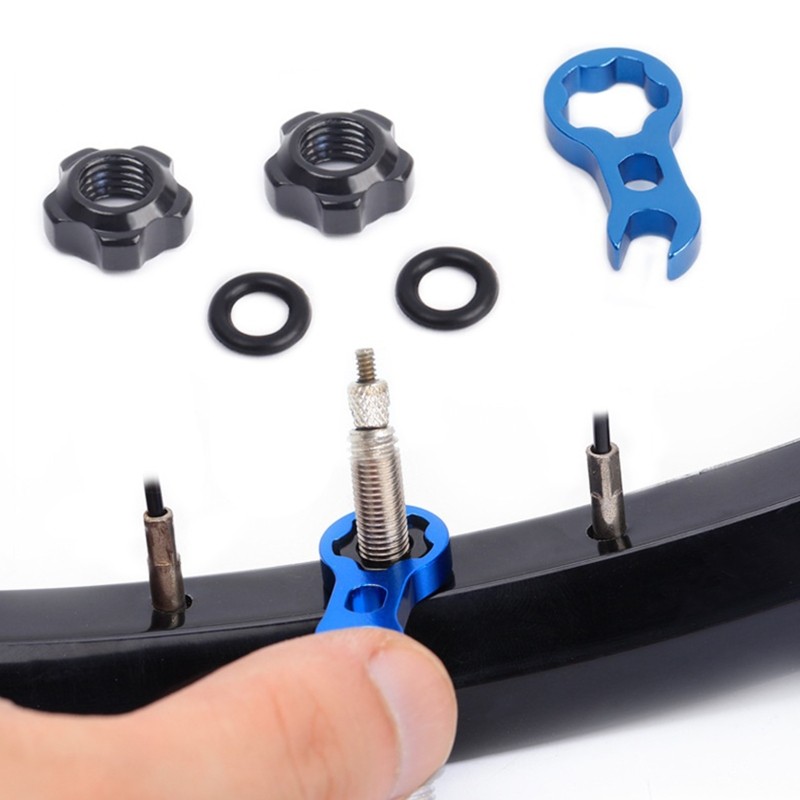 MTB Road Bike Vacuum Tire for Valve Nut with Multi-Function Wrench Tool