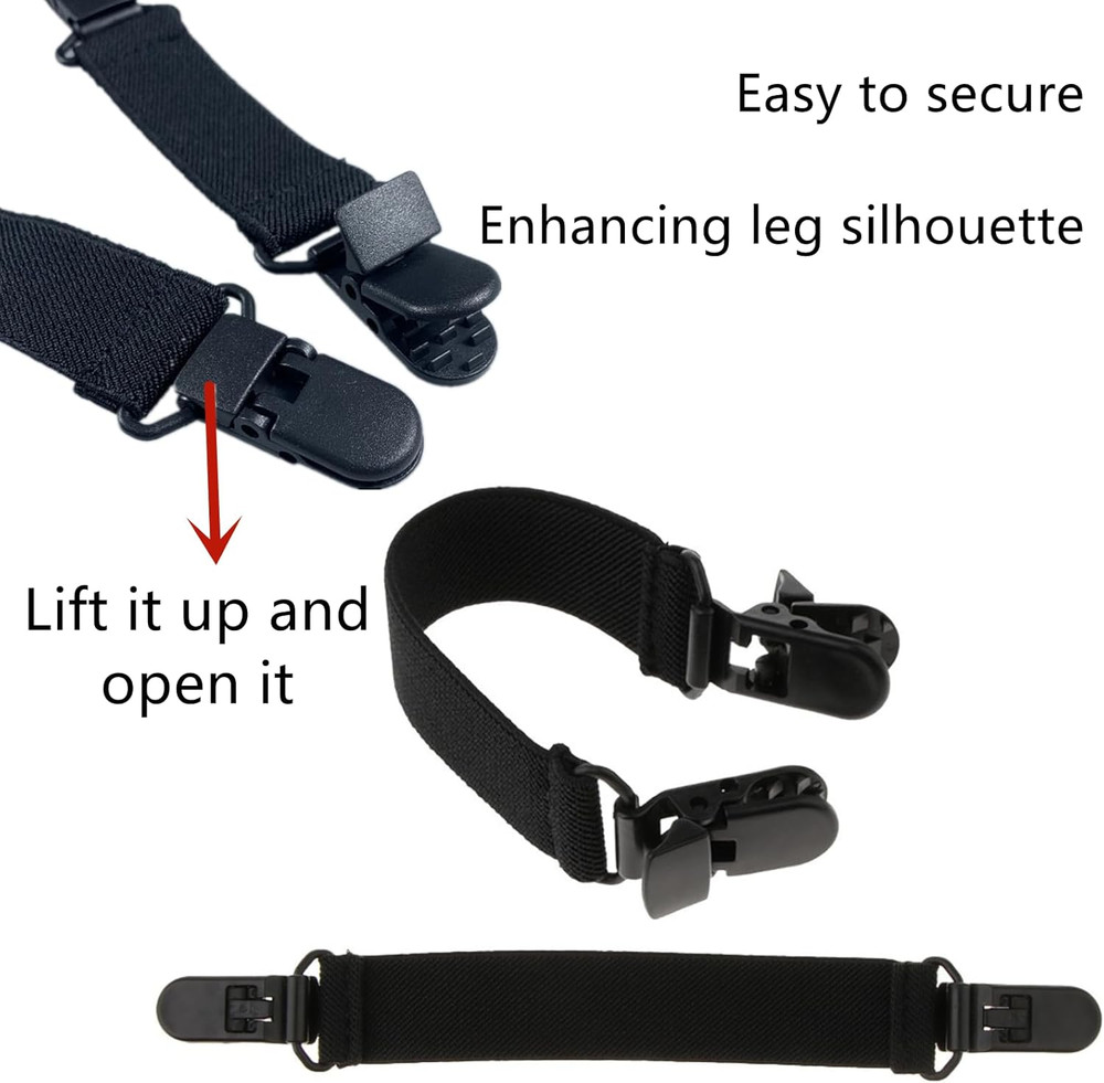 4 Pcs Boot Straps for Cowboy Boots, Adjustable Boot Clips Boot Straps Clips, Ela