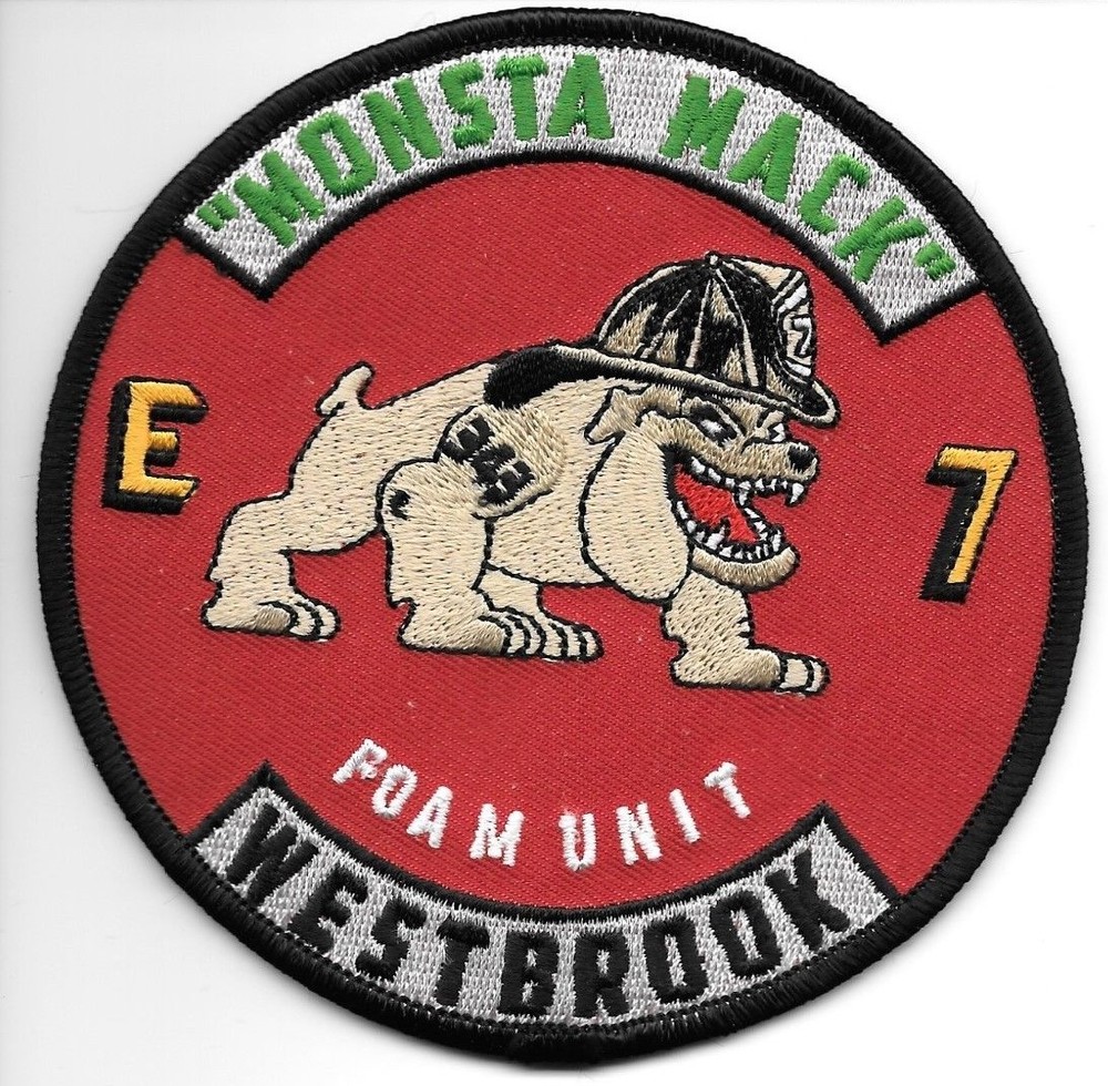 Westbrook Engine-7 / Foam Unit, CT "Monster Mack" (4.5" round) fire patch
