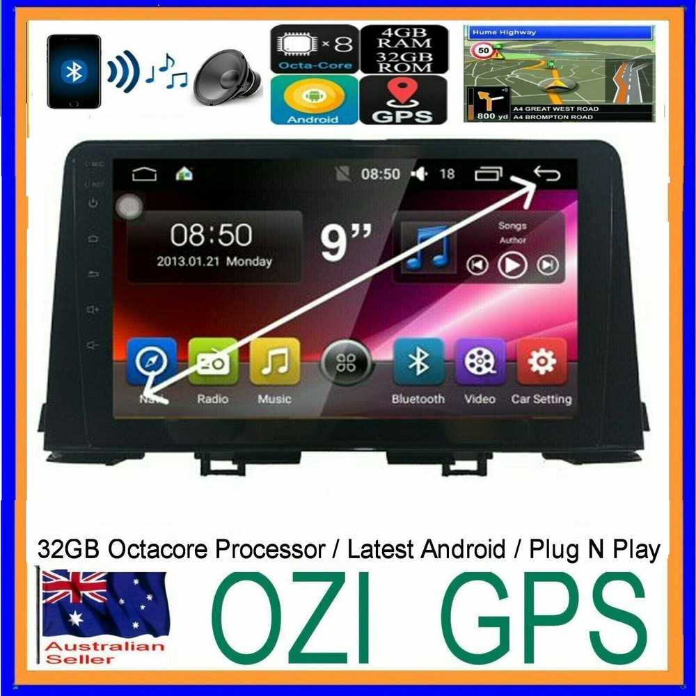 KIA PICANTO 2018+  GPS WIRELESS CARPLAY ANDROID AUTO DAB HEAD UNIT for phil