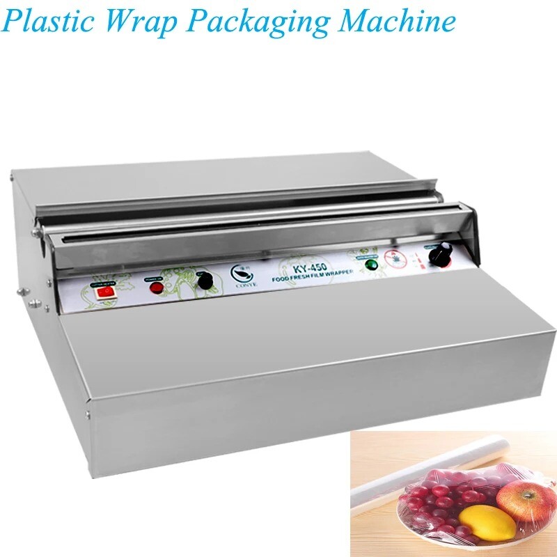 Plastic Wrap Packaging Machine Supermarket Fruit Fresh Vegetable Baler KY-450