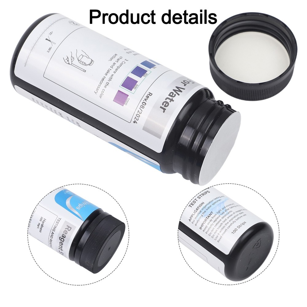 50PCS Water Total Hardness Test Strips Quick & Easy Testing Kit 0-425 PPM