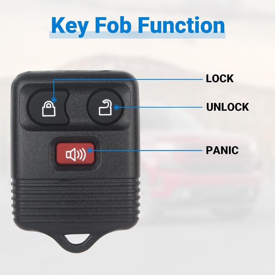 Key Fob Remote Replacement Compatible with E150 Escape Ranger Explorer Expeditio