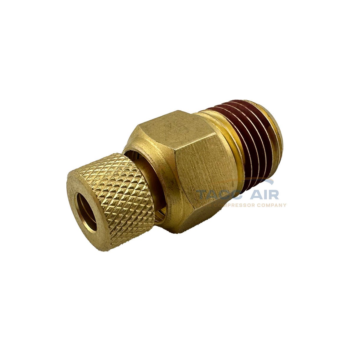 1/4" MNPT Air Compressor Tank Drain Valve Male Petcock Brass 2 Pack
