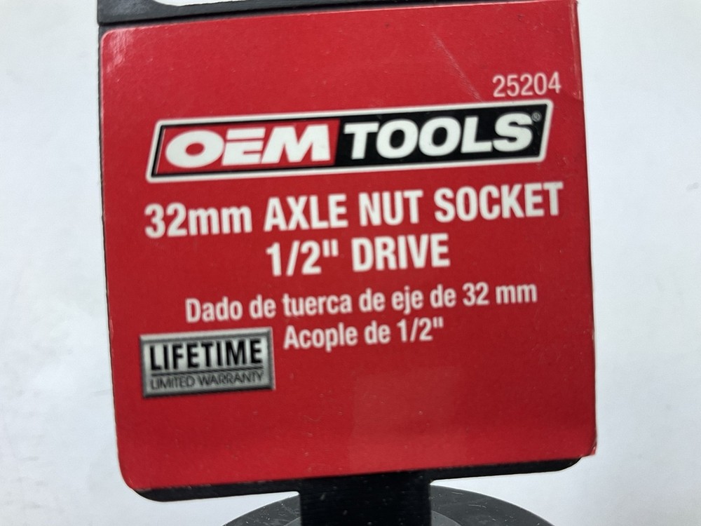 OEM Tools 25204 1/2" (32mm) Axle Drive Nut Socket