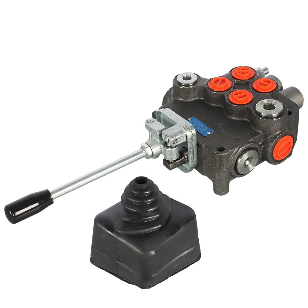 2 Spool 21GPM Hydraulic Directional Control Valve w/Joystick For Tractor Loader