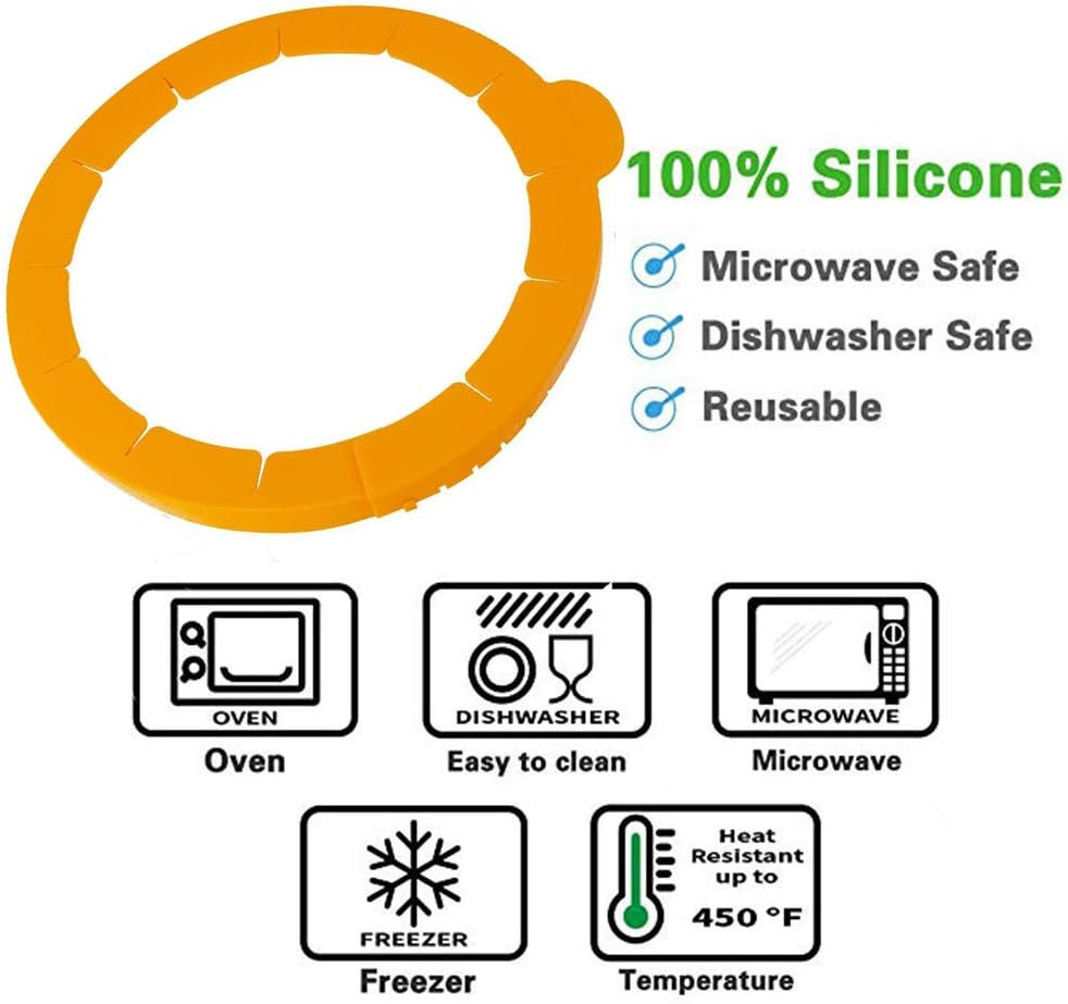 Pie Weights Ceramic 1.2LB, Silicone Pie Crust Protector Shield Adjustable Fits 9