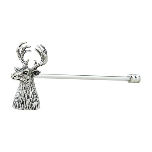 Mud Pie Deer Candle Snuffer, Silver