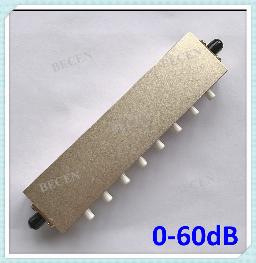 SMA Step Variable Attenuators 5W 8 key press 0~60dB in 1dB DC-3GHz