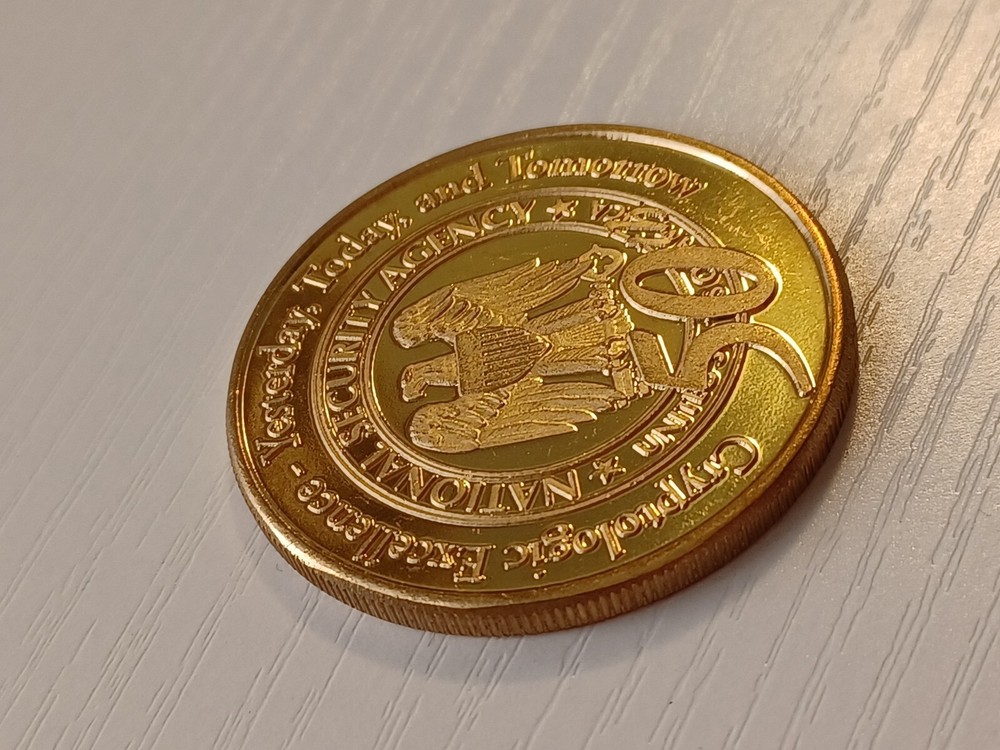 National Security Agency Cryptologic 50th 1952-2002 NSA CHALLENGE COIN -REAL-