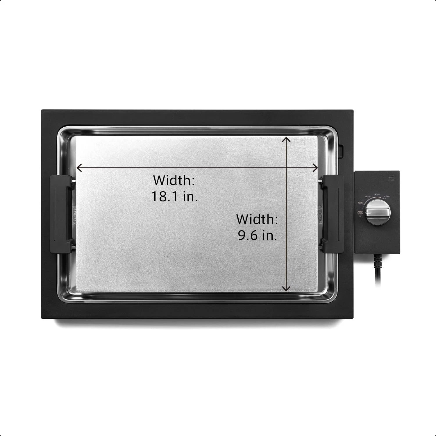 BALMUDA K10A-BK Hot Plate Pro Stainless Steel Rectangular Shape (Open Box)