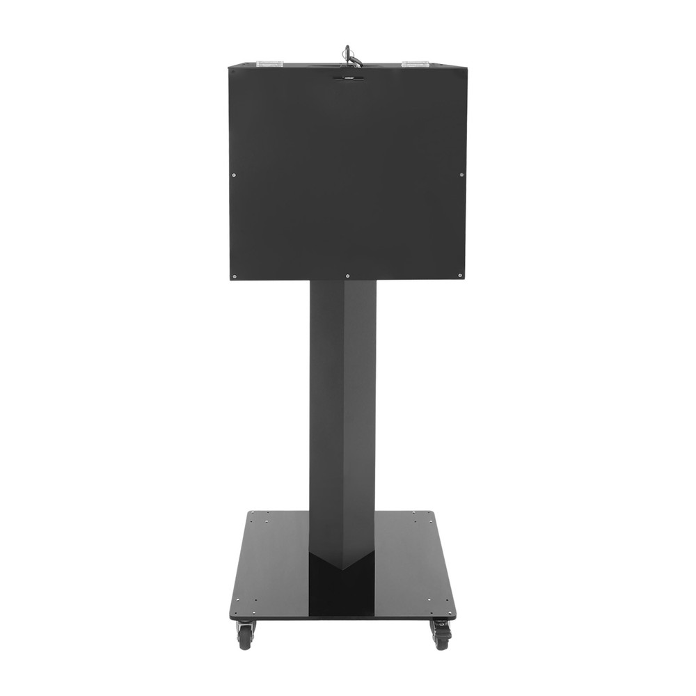 Floor Standing Donation Box with Lock, Key & Wheels for Versatile Use