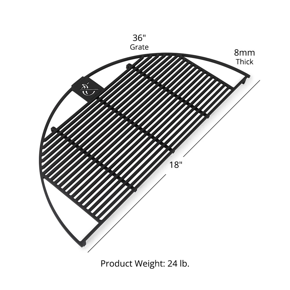 Ash & Ember 36" Half Grill Grate for Ellipse & Hemisphere Fire Pits