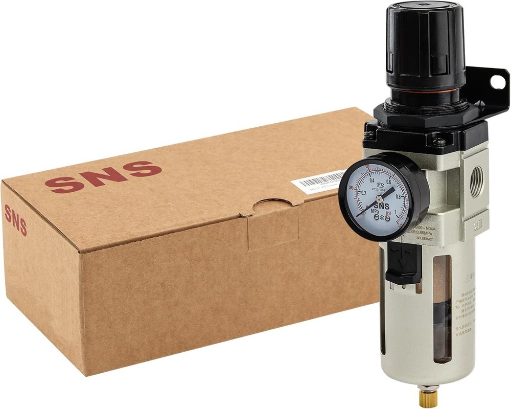 High Performance 1/2”NPT Air Filter Regulator with Semi-Automatic Drainage