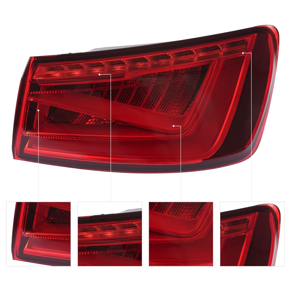 LED Tail Light Assembly Right Passenger Side for 2015-2016 A3 Easy Plug Play
