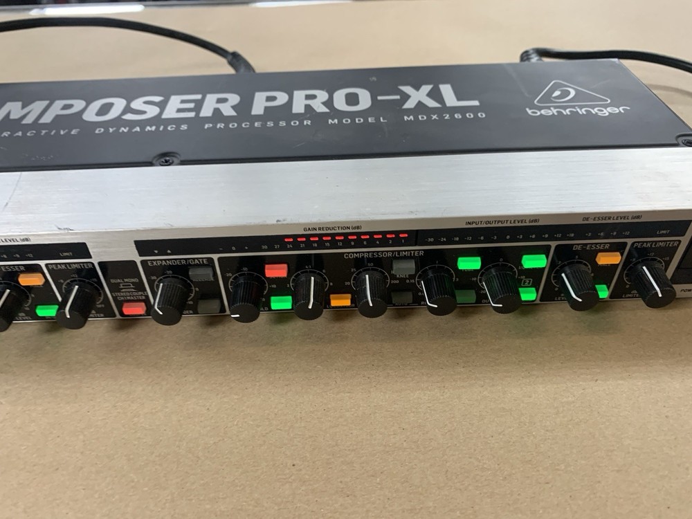 Behringer MDX2600 Audio Interactive Compressor Dynamics Processor Composer-XL