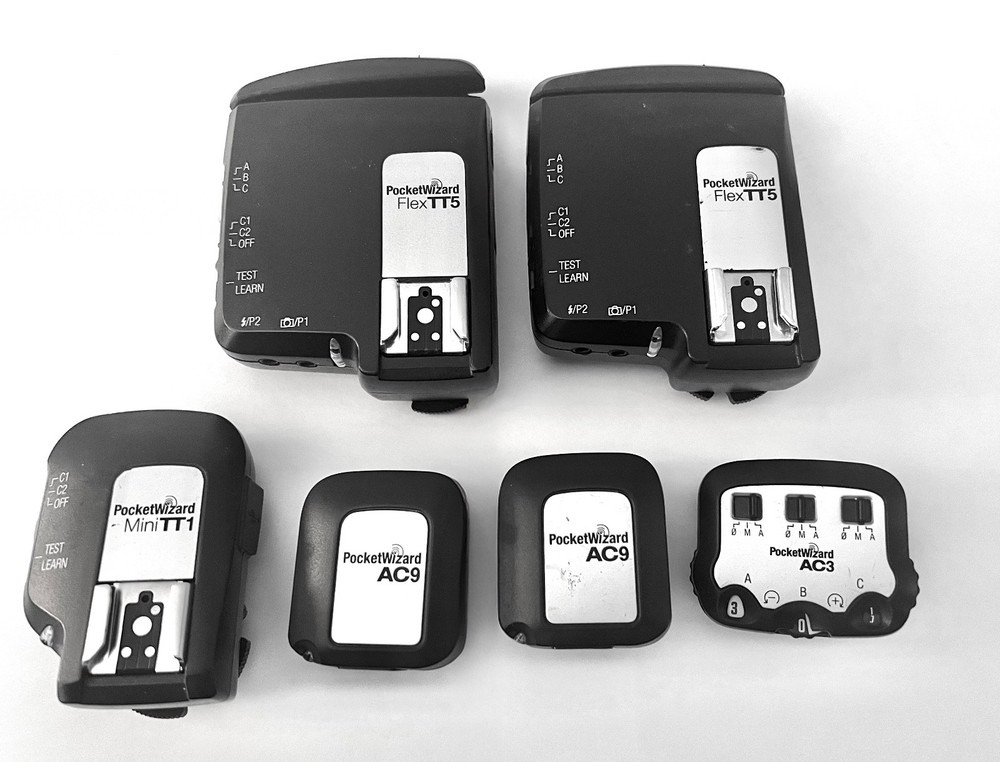 Pocket Wizard TT5, MiniTT1, AC9 AC3 bundle (6 pieces)