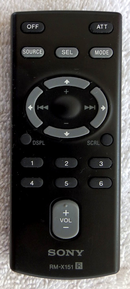 Genuine Sony RM-151 & RM-X211 Car Stereo System Remote Control