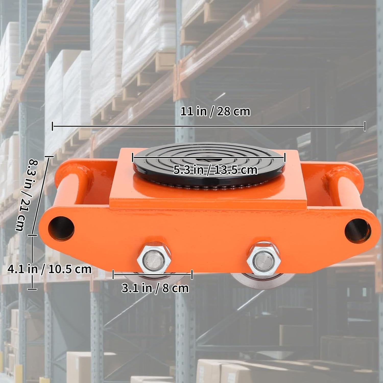 4PCS Machinery Mover 6/8/12 Ton Heavy Duty Machine Dolly Equipment Roller Skates