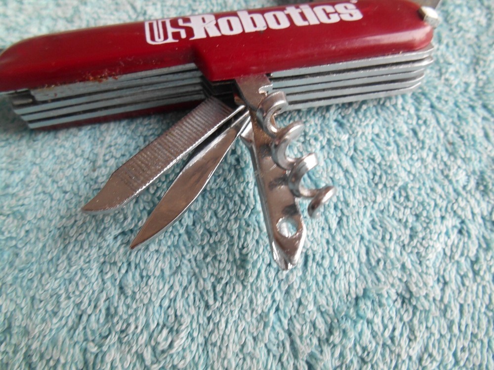 MULTI TOOL Pocket Knife 13 Functions Red Stainless China FOR US ROBOTICS.