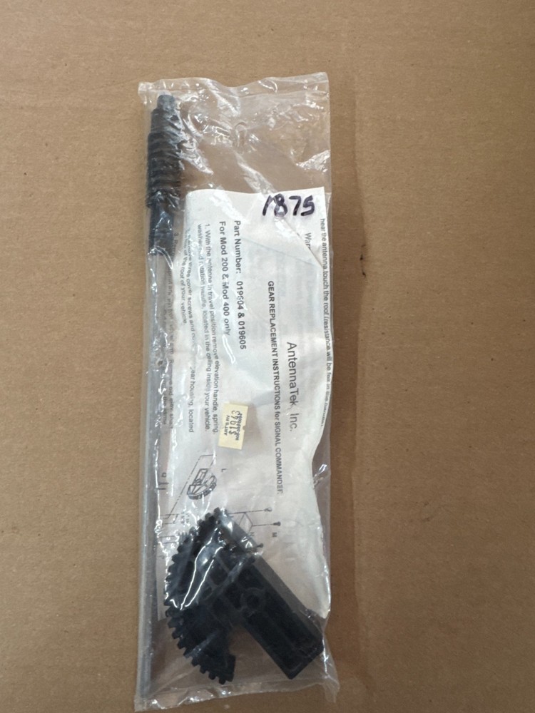 ANTENNA TEK 019604 & 019605 GEAR REPLACEMENT