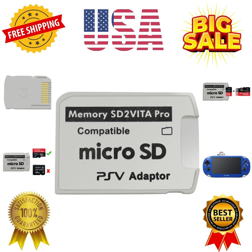 Ultimate Version SD2Vita 5.0 Memory Card Adapter, PS Vita PSVSD Micro SD Adap...