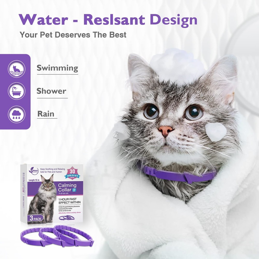 3 Pack Calming Collar Efficient Relieve Reduce Anxiety Stress Pheromones Calm...