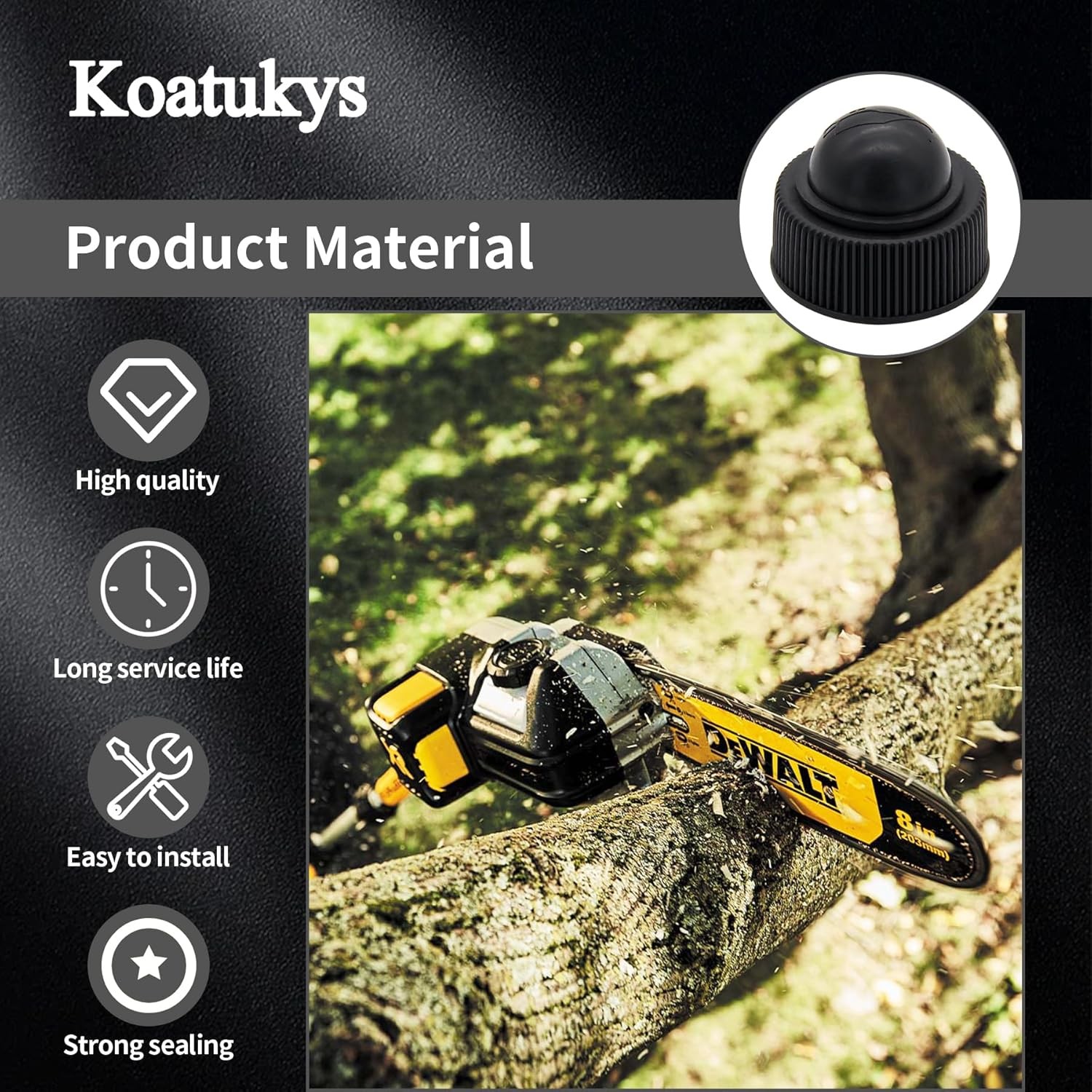 2 PCS 631-04381 107512-01 Oil Cap Fit For Remington Electric Chainsaw & Polesaws