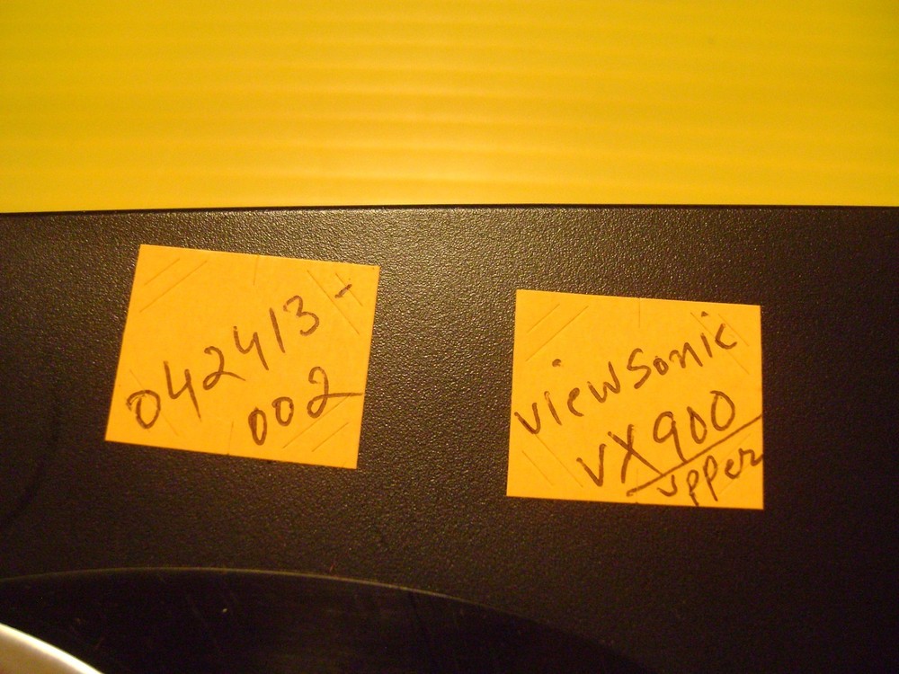 Viewsonic VX900 Rear Plastic Cover Upper Used