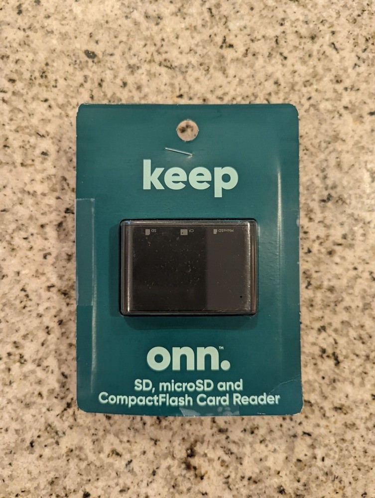 Onn SD, microSD and CompactFlash Card Reader 100014070