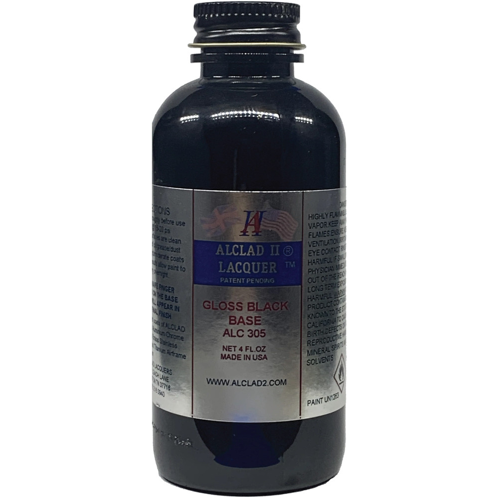 Alclad II Gloss Black Base Primer 4 oz ALC-305
