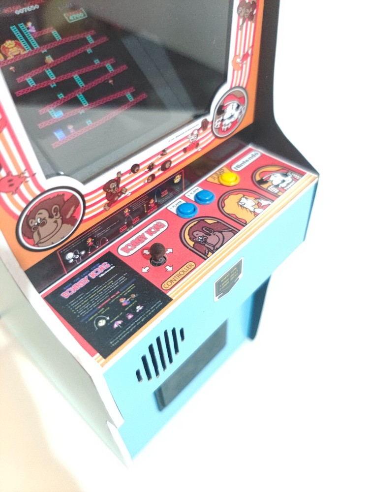 Donkey Kong trilogy 1/6 scale mini working arcade cabinet.
