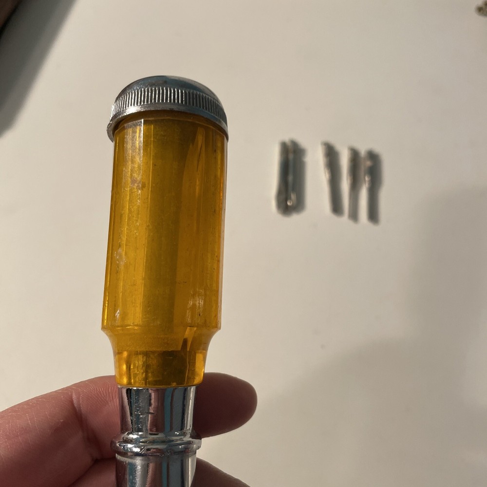 vintage sears reversible ratcheting screwdriver 3105 With 5 Bits