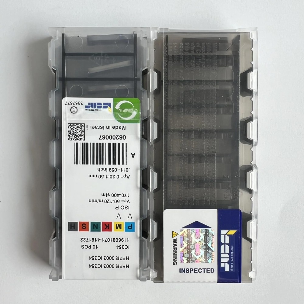 ISCAR / HFPR3003 IC354 / Blade CNC d'alliage dur 10 Pcs