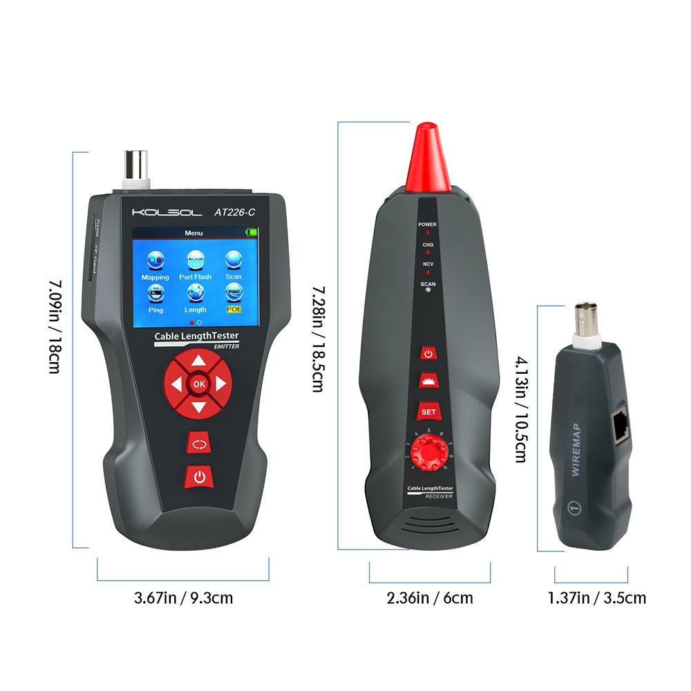Network Cable Tester Multi-Functional LAN Ethernet RJ45 UTP Diagnose Tone Tracer