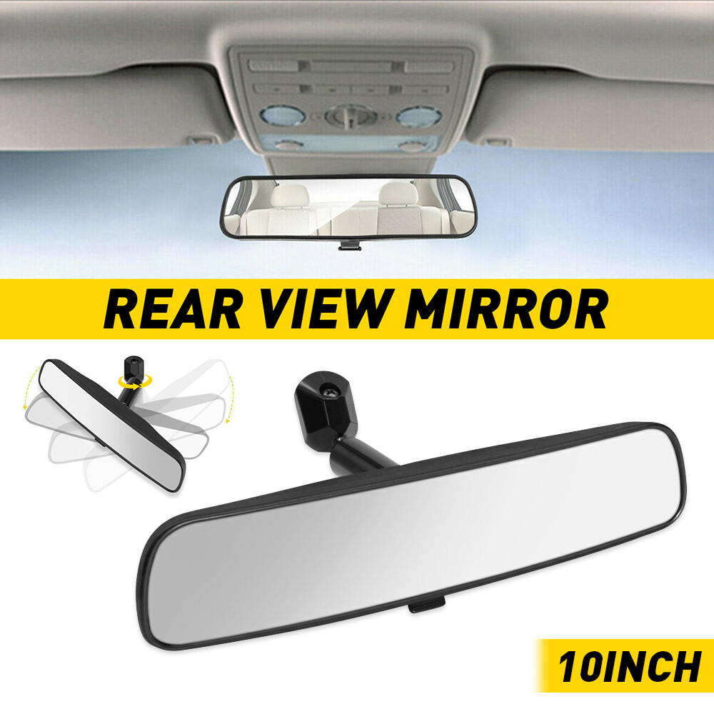 Universal Inner Inside Interior 10 Inch Rearview Rear View Mirror w/Adhesive EOA