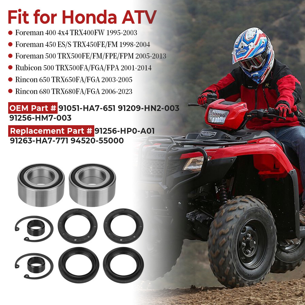 Front Wheel Bearings Seals Kit for Honda TRX500FA/FGA/FPA Foreman Rubicon 500