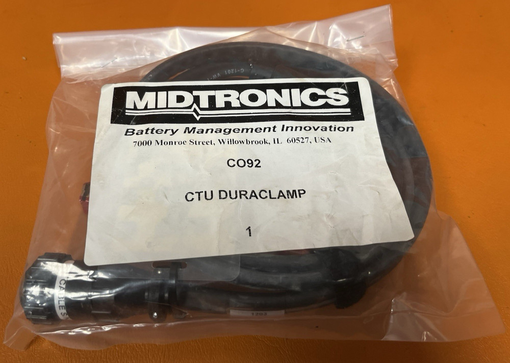 New Midtronics Carol C-1201 Replacement Leads C092 CTU DuraClamp Cable