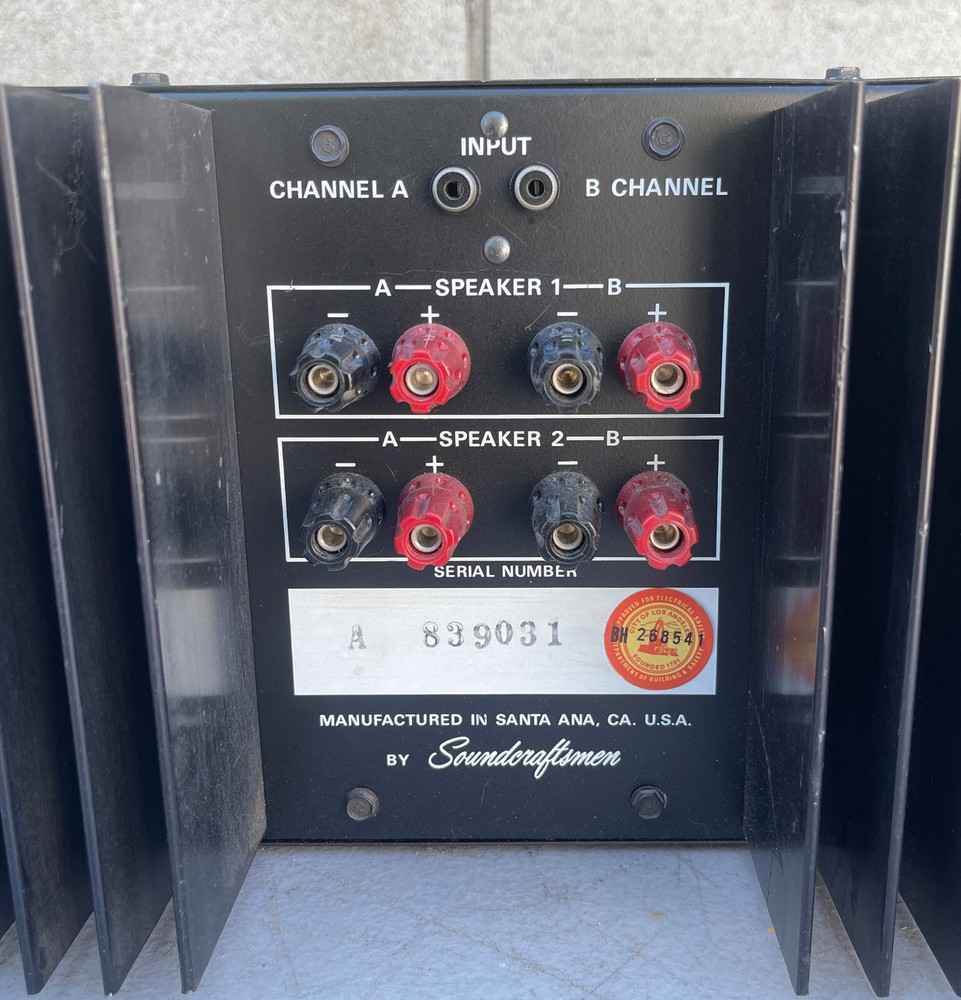 Soundcraftsmen MA5002 Power Amplifier + Signal Processor Preamp/Equalizer SP4002