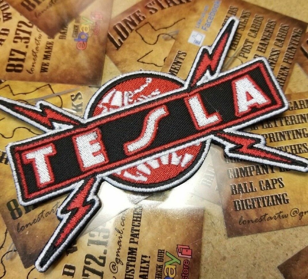 EMBROIDERED TESLA ROCK BAND PATCH (Please Read Ad)