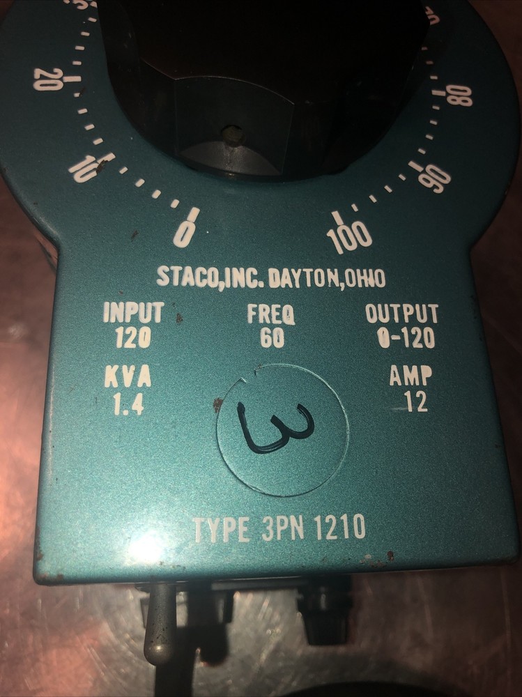 STACO 3PN1210 Variable Autotransformer
