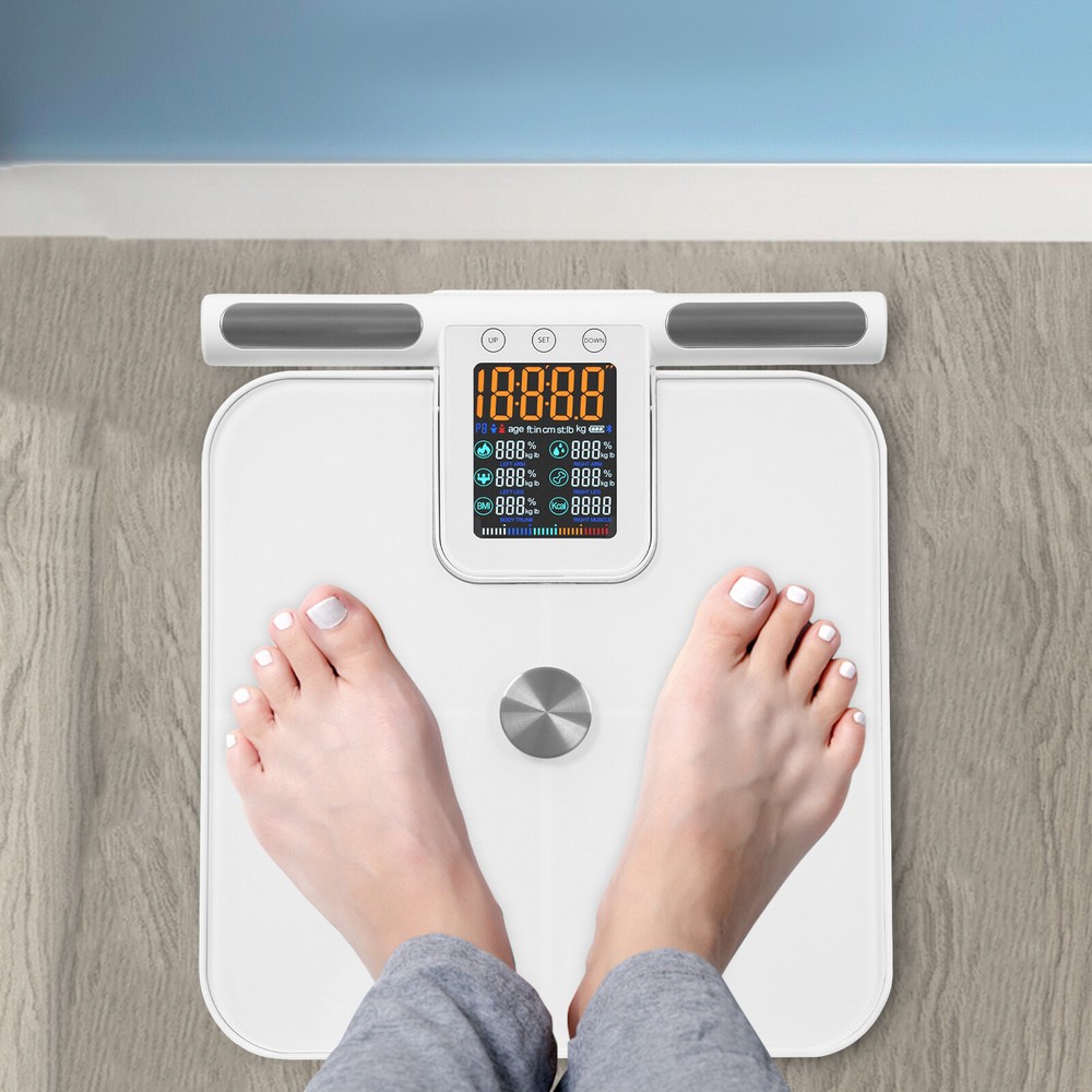 LCD 8 Electrode Body Fat Scale Multifunctional Intelligent Electronic Scale