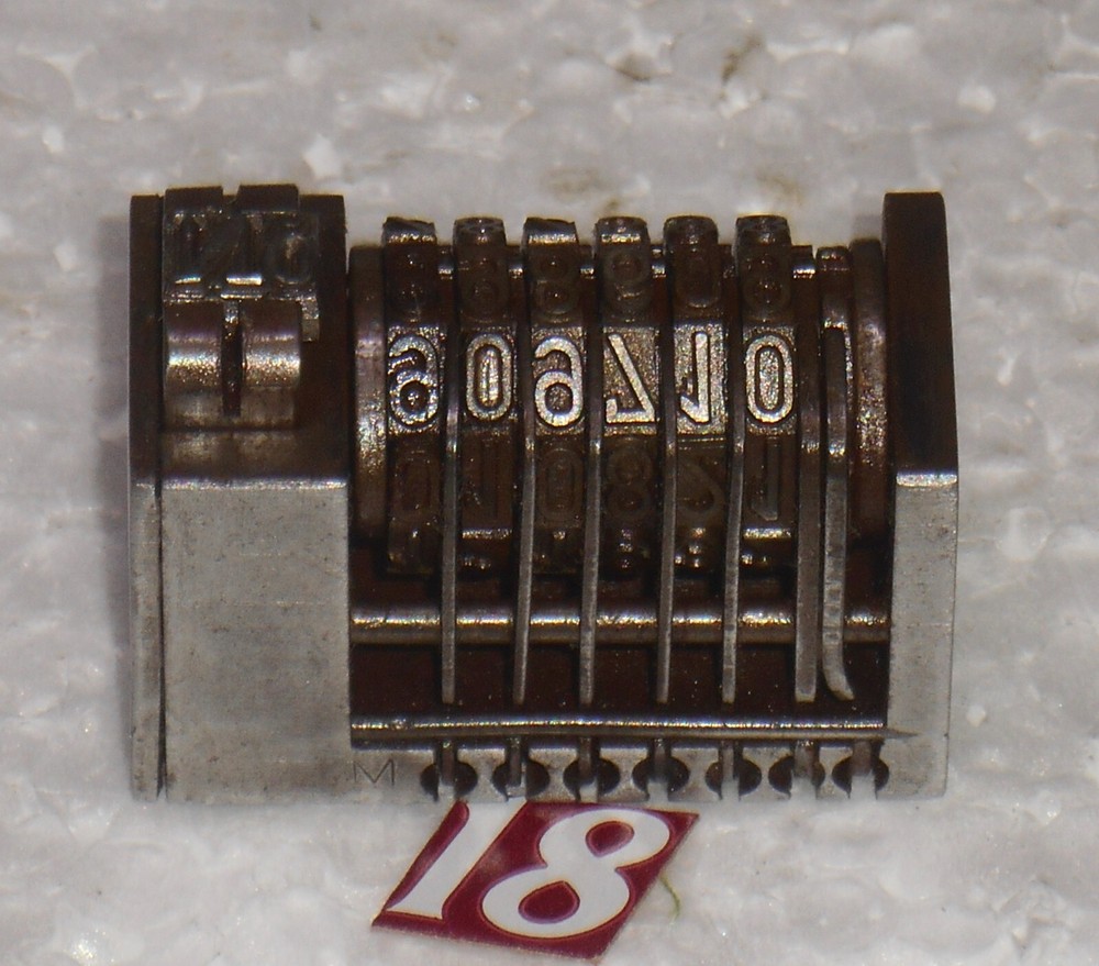 Reverse letterpress numbering machine | 18