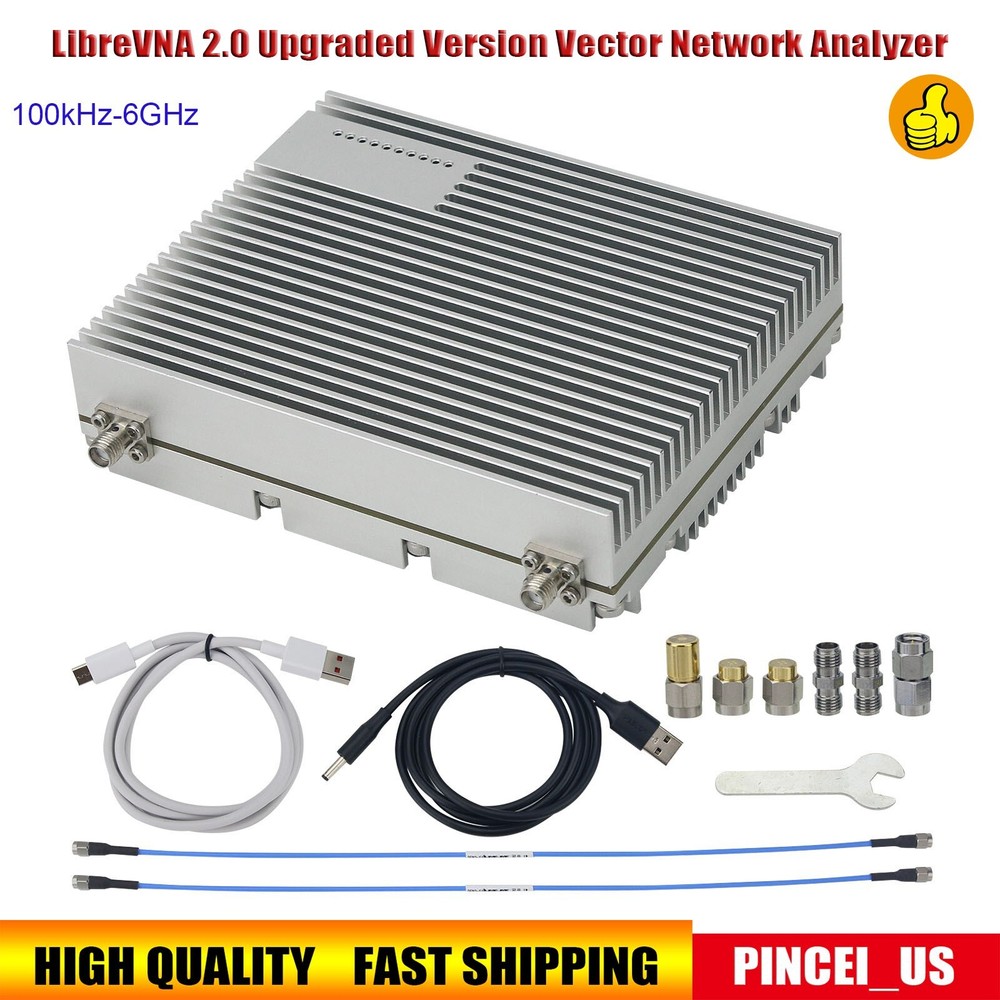 LibreVNA 2.0 100kHz-6GHz Portable Vector Network Analyzer USB Based Full 2-Port