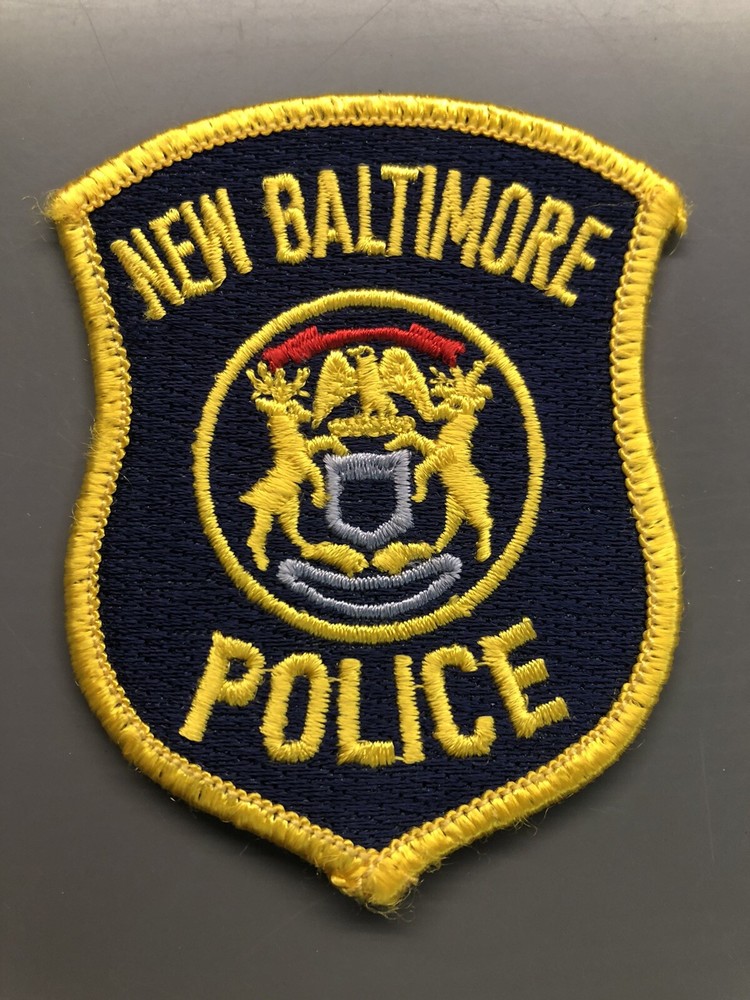 New Baltimore Michigan Police Patch ~ Approx 3.25”