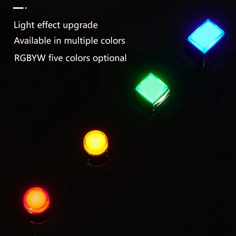 12mm DPDT Illuminated ON/OFF Round Plastic Push Button Switch (LAS2Y-Z)