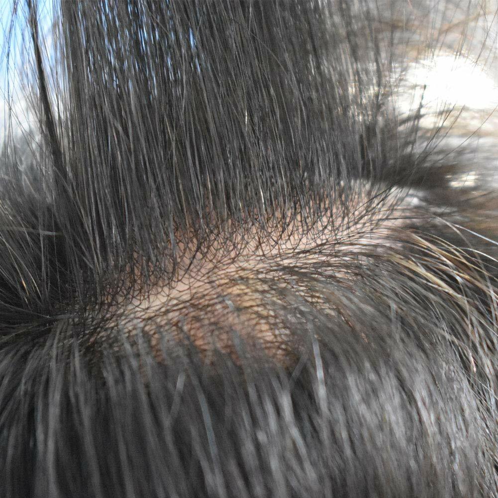 Invisible Ultra Thin Skin Mens Toupee Hair Replacement Poly Hairpiece PU Systems