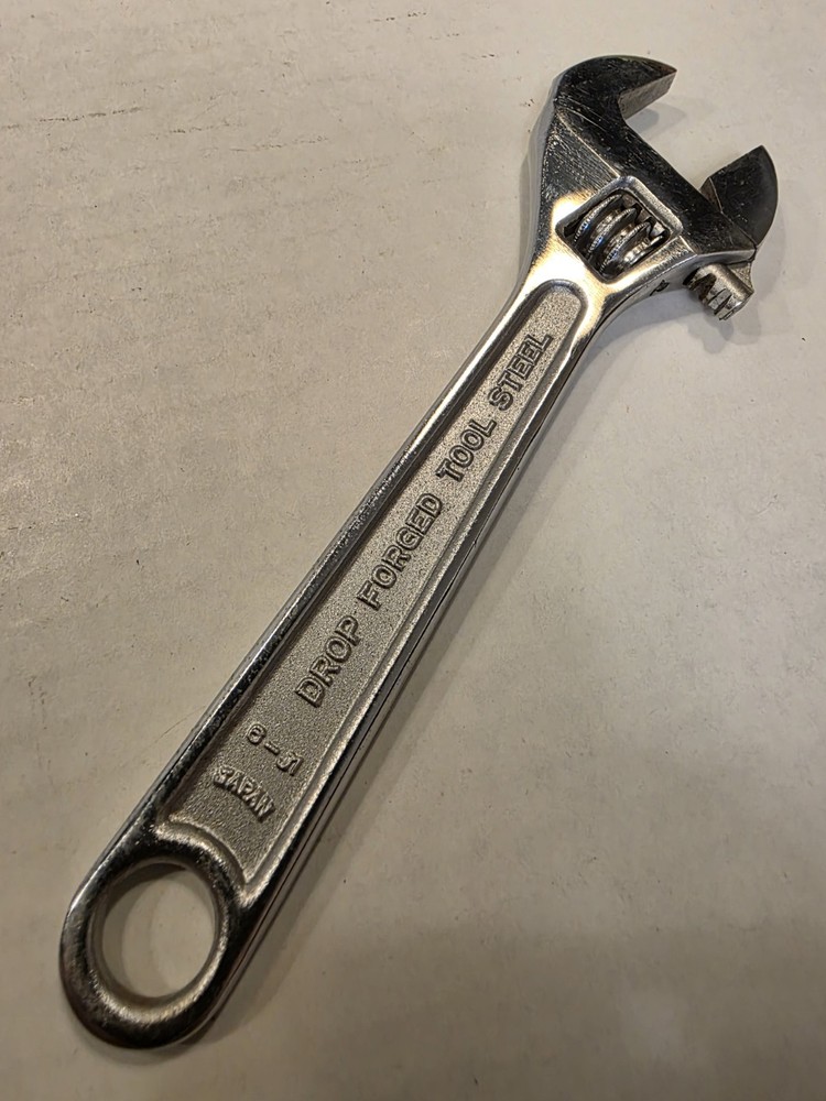 6" Adjustable Wrench Drop Forged Japan
