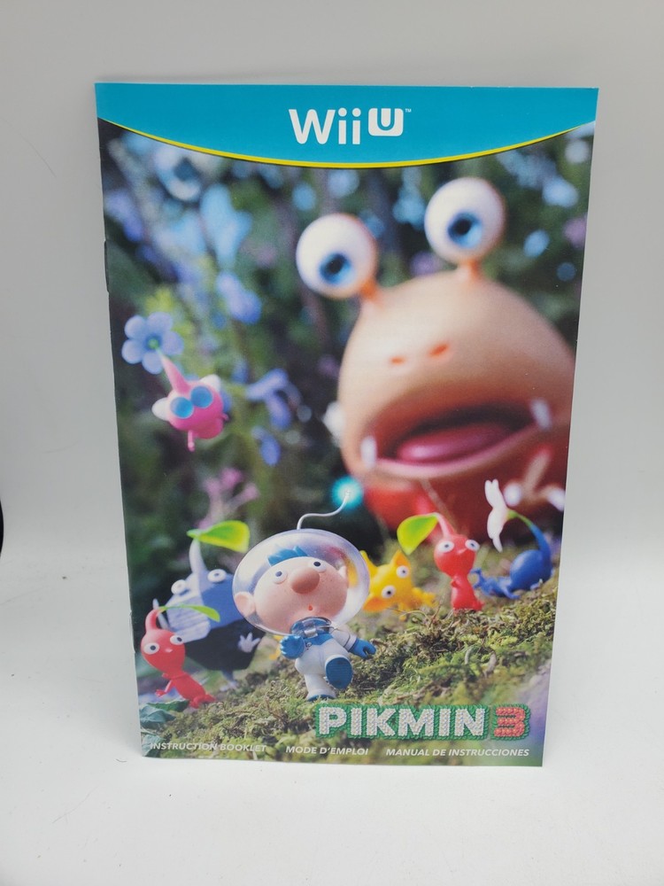 Pikmin 3 Authentic Manual Only Wii U